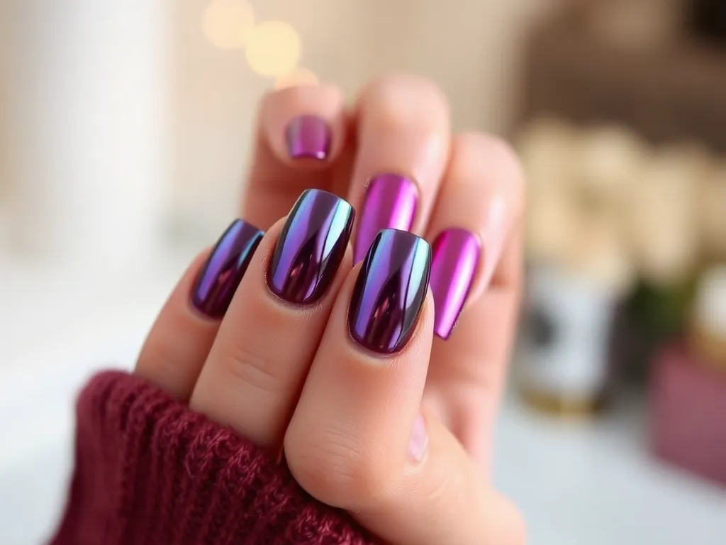 Paznokcie z efektem lustra ombre – komu pasuje?
