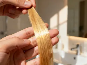 Nowoczesny dach z blachy na rąbek z wyraźnymi pionowymi łączeniami na tle jasnego nieba, podkreślający estetykę i trwałość.